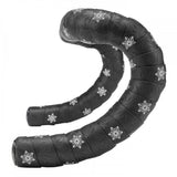 Supacaz Sticky Kush Galaxy cycling handlebar tape with high grip and shock absorption, shown wrapped around bicycle handlebars.