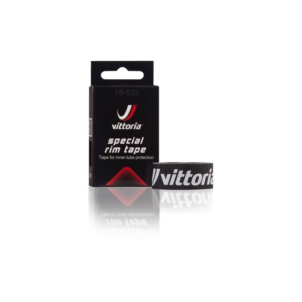 Vittoria Special Rim Tape for 26 and 27.5 inch bike rims, 18mm width, set of two, used as tire spares for bike components.