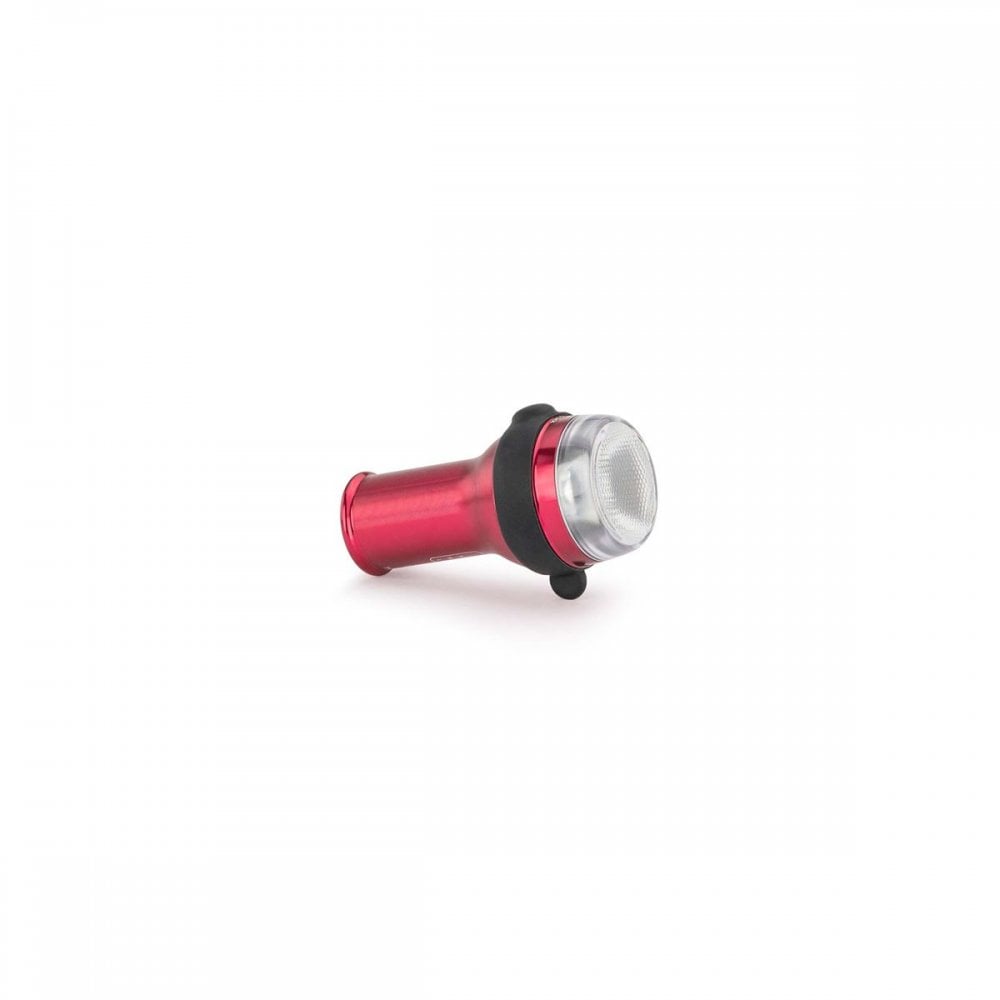 Exposure TraceR USB rechargeable rear bike light with 75 lumens, DayBright mode, IP6 rated, mounted on a bike.