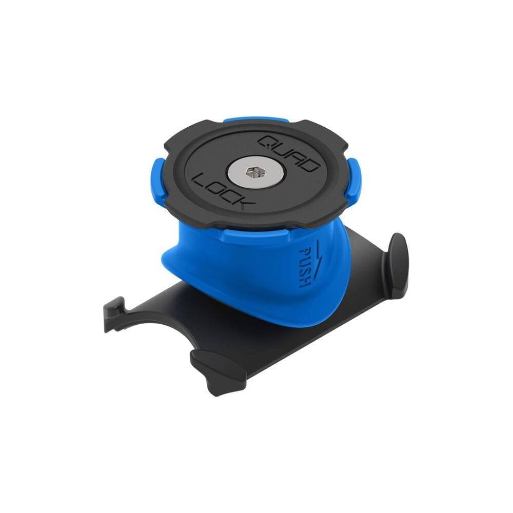 Quad Lock stem and handlebar bike mount with dual-stage locking system, designed for secure smartphone attachment on bikes.