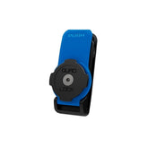 Quad Lock Belt Utility Clip V3 securely attaches smartphones to belts and gear, showcasing its durable clip and versatile accessory design.