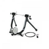 Minoura Mag Ride 60R indoor bike trainer with adjustable magnetic resistance in black for indoor cycling workouts