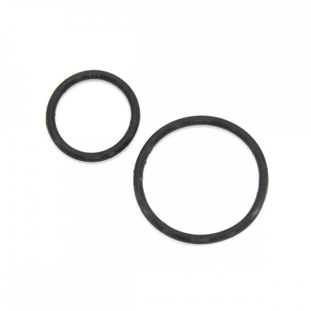 Cateye Rapid X Series bike light replacement fixing bands in two sizes, durable accessories for secure mounting.