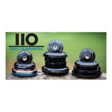 Cane Creek 110 headset with ZS44/28.6 and EC44/40 black sealed bearings for bike component installation.