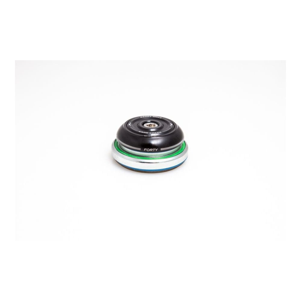 Cane Creek 40-Series bike headset with black sealed bearings, IS42/28.6 and IS52/40, for smooth steering and durability