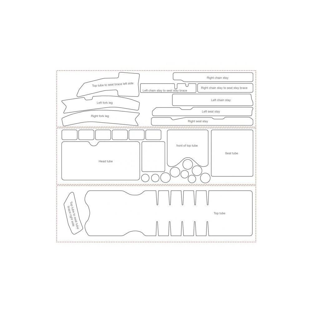 Bike Shield Frame Protection & Stickers - Full Pack For Brompton