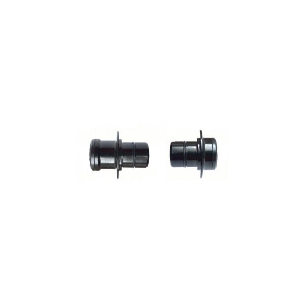 DT Swiss front wheel kit with 100mm and 12mm thru-axle adapters for 350 hubs, shown with wheel and components.