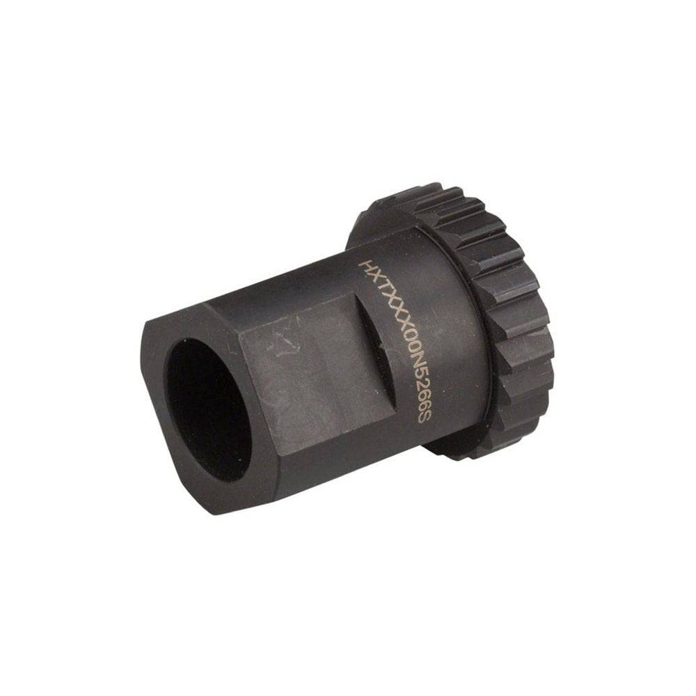DT Swiss workshop ring nut tool for pawl drive rear hubs, used for maintenance and removal of hub components.