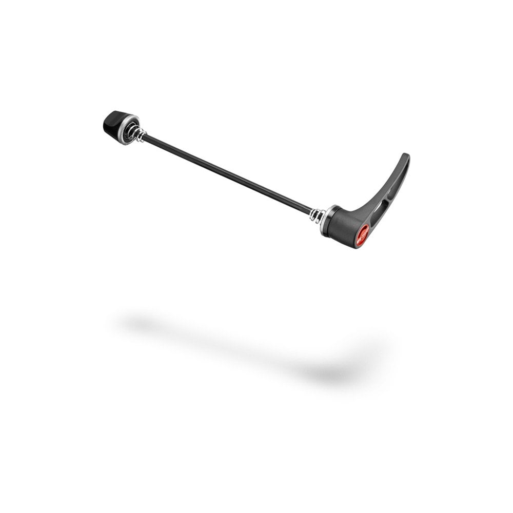 DT Swiss RWS tandem steel quick release with aluminium lever for 145x5mm disc brake components, shown with lever and threaded bolt.