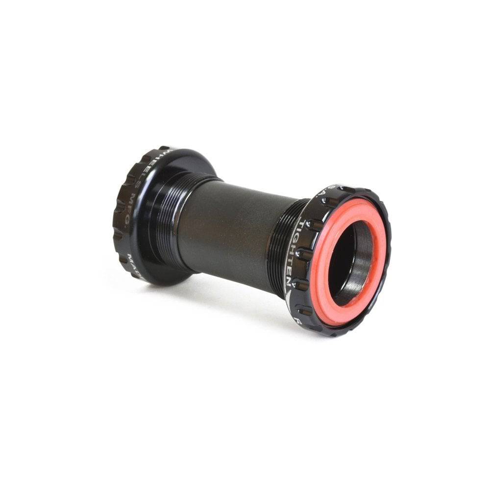 Wheels Manufacturing BSA threaded bottom bracket with ABEC-3 bearings for SRAM DUB 29mm cranks, showing the bearing and threading details.