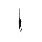 M Part 700c hybrid bike fork with 1-1/8" ahead steer tube, V-brake mounts, and rack eyelets for bicycle components.