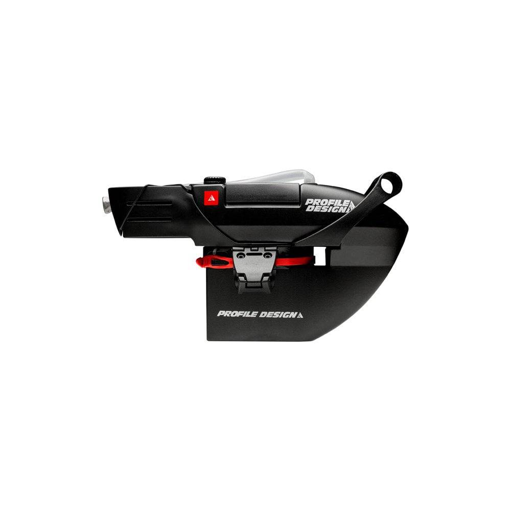 Profile Design FC35 hydration system with aerodynamic mount and GPS holder in black, designed for bike accessories.