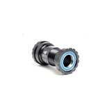 Wheels Manufacturing BBright Outboard Bottom Bracket with Enduro Bearings for 24/22mm cranksets, showing the installed component.