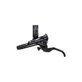 Shimano Deore XT BL-M8100 hydraulic disc brake lever set for mountain biking, showing close-up of brake levers on the component.