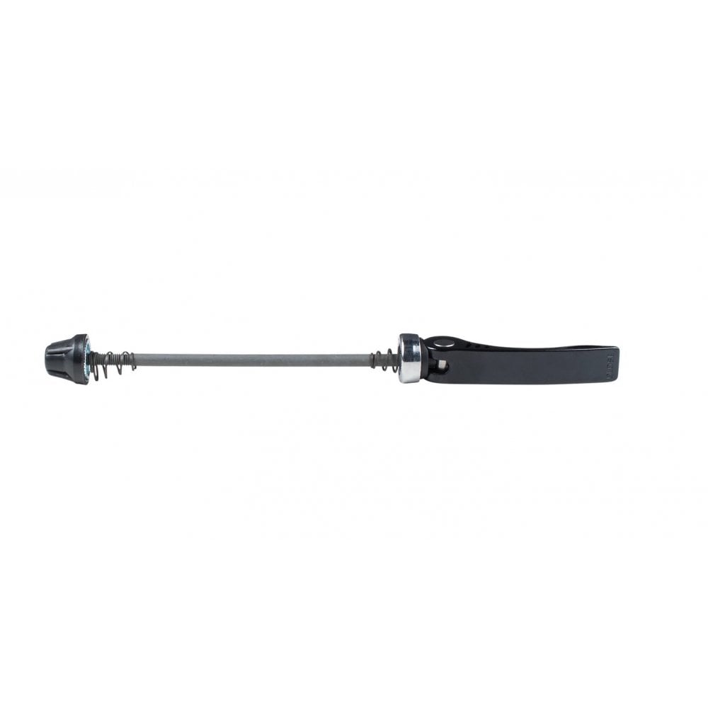 Bontrager Formula QR-22 external cam bicycle wheel skewer for secure bike wheel attachment, showing the skewer's lever and cam mechanism