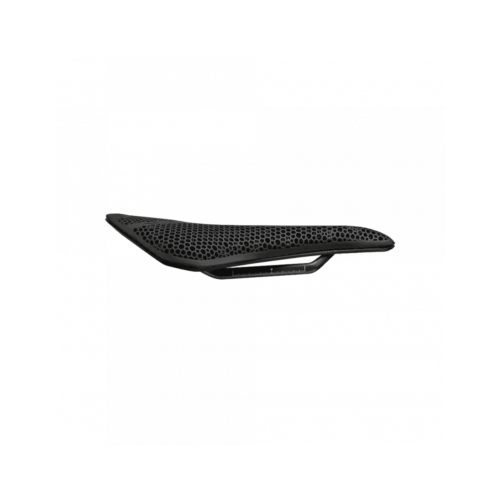 Fizik Argo Adaptive R1 Carbon bike saddle with 3D printed surface and zonal cushioning, designed for optimal comfort and performance
