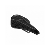 Fizik Vento Argo Adaptive R3 cycling saddle with 3D printed zonal cushioning, designed for comfortable bike riding.