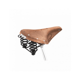 Brooks B67 Softened Tan Leather Saddle for comfortable urban riding, featuring classic design and padded saddle components.