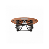 Brooks B67 Softened Tan Leather Saddle for comfortable urban riding, featuring classic design and durable leather construction.