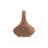 Brooks B67 Softened Tan Leather Saddle for comfortable urban riding, featuring padded design and traditional leather craftsmanship.