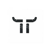 Ergon BT Orthocell Pad Set in black for road, gravel, and cyclocross bike handlebars, designed for comfortable grip and control.