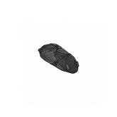 Topeak Backloader X 15L waterproof bikepacking seat bag in black with secure mounting for bike accessories.