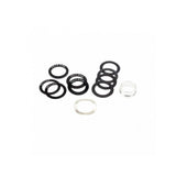 Enduro Bearings spacer kit for SRAM GXP and DUB bottom brackets, showing metal spacers and installation components.