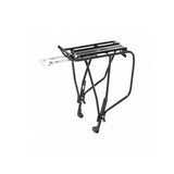 Topeak Super Tourist DX Uni rear rack for 24-29 inch mountain bike wheels, black MTB touring accessories with disc brake compatibility