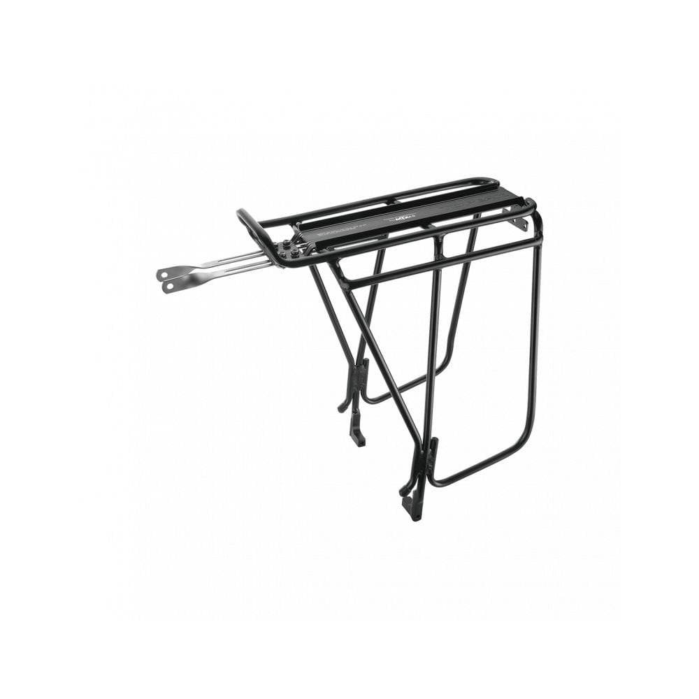 Topeak Super Tourist DX F/Disc 2.0 rear bike rack in black, compatible with 26-29 inch wheels and MTX accessories