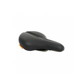 Selle Royal Explora Black Relaxed bike saddle with Royalgel® comfort padding and ICS system for enhanced riding comfort.