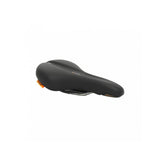 Selle Royal Explora Black bike saddle with Royalgel® cushioning and ICS system, designed for comfortable moderate cycling.