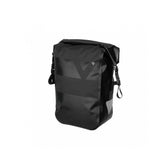Topeak Drybag Pannier 16L waterproof bike bag with Quicklock HandleLoc system in black, designed for cycling accessories.