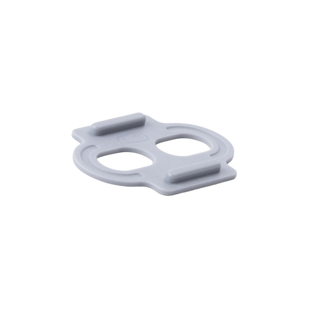 Crankbrothers Match Shoe Shims 1.5mm grey for pedal fit and alignment, showing close-up of the bike component and shim details.