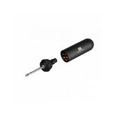 Topeak Tubi Cartridge R16 black storage box for road tubeless tire repair kit, compact component for bike maintenance.
