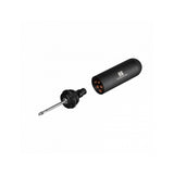 Topeak Tubi Cartridge R16 black storage box for road tubeless tire repair kit, compact component for bike maintenance.