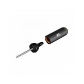 Topeak Tubi Cartridge MT25 black storage box for mountain bike tubeless tire repair components, mounted on bike frame.