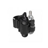 Topeak Tubi Master RX tubeless tire repair and CO2 inflator kit in black, with repair tools and inflator components.