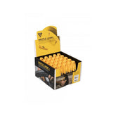 Set of 25 yellow Topeak Shuttle Levers for bike tire removal and maintenance, shown in a workshop setting.