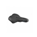 Selle Royal Float Slow Fit black women's bike saddle with ICS system, ergonomic design and cushioned comfort for cycling.