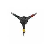 Topeak Y-Hex Speed Wrench with 4/5/6mm hex bits, speed sleeve, color coding, ideal for bike workshop repairs.