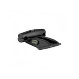 Topeak Duo Fixer black saddle rail mount for QuickClick accessories, suitable for bike workshop setup and quick accessory attachment.