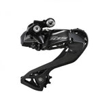 Shimano 105 RD-R7150 Di2 12-speed rear derailleur with E-Tube and ANT+ connectivity, showing the sleek, compact component design