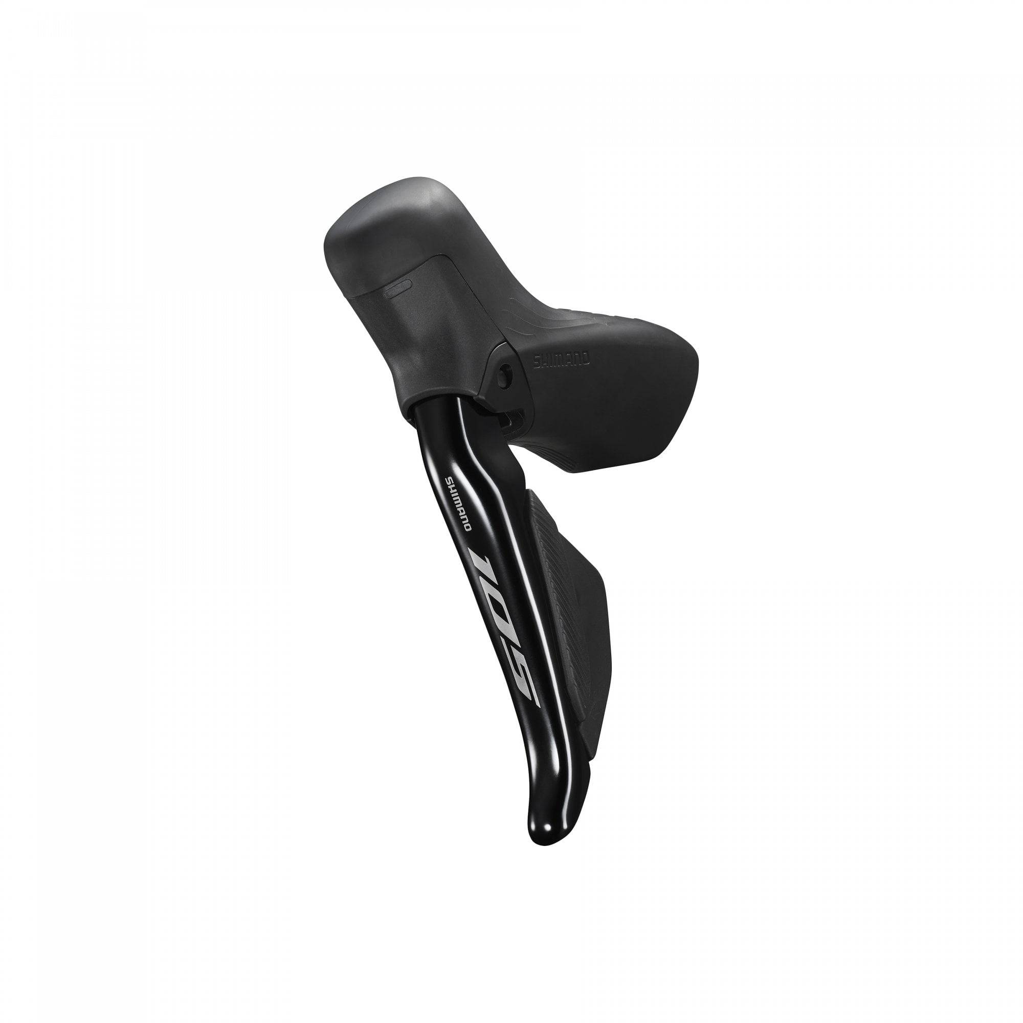 Shimano 105 ST-R7170 Double Hydraulic Di2 Road Shifters with wireless connectivity, showing ergonomic levers and digital controls.