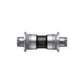 Shimano Dura-Ace BB-7700 Octalink sealed cartridge bottom bracket for road bikes, showing the metal bearing assembly.