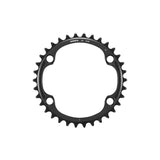 Shimano Dura-Ace FC-R9200 12-speed 34-tooth inner chainring for 50/34T crankset, component with black finish and gear teeth.