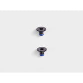 Pair of Bontrager Pro Blendr Adapter Puck Bolts M3 x 4mm in black for computer mount accessories.