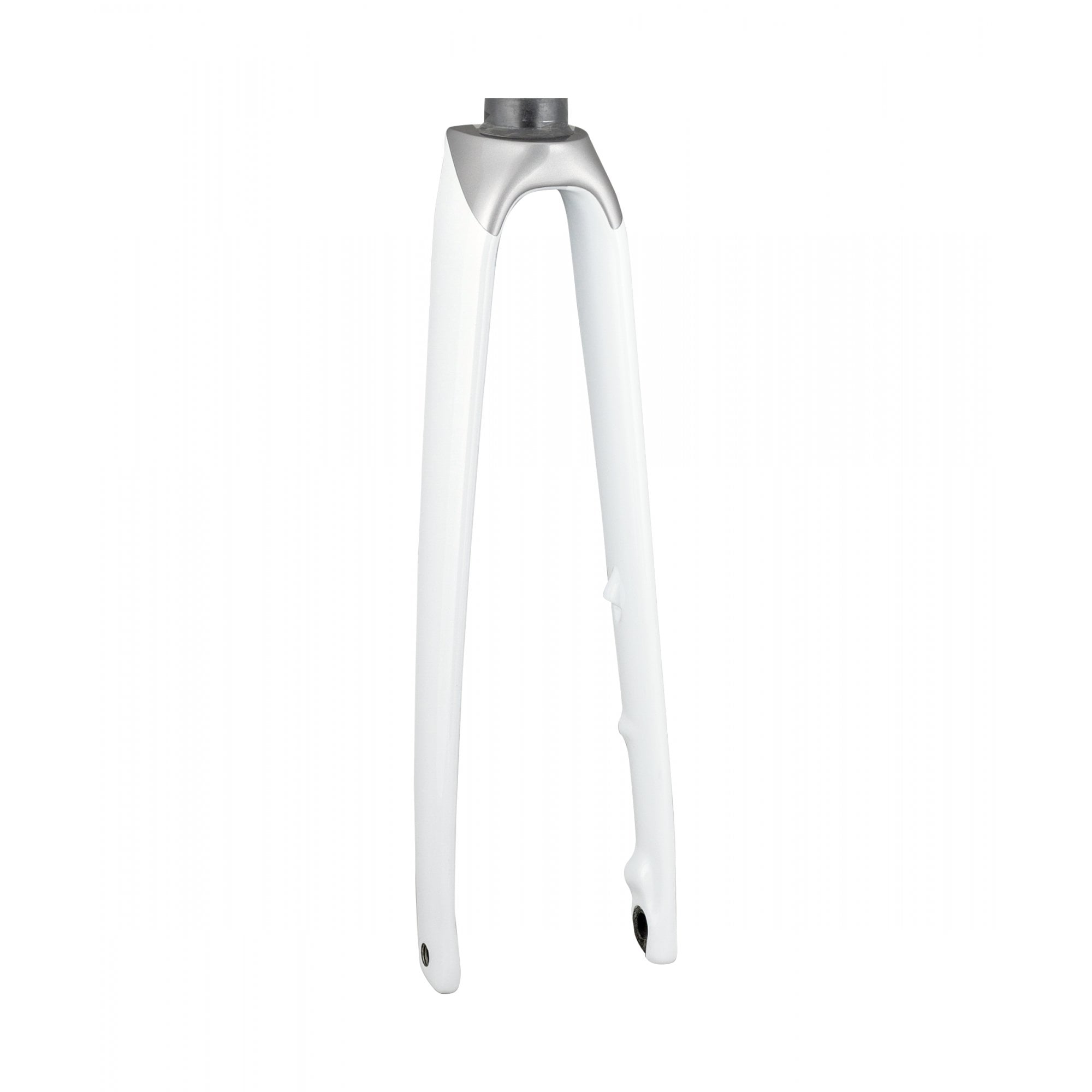 Trek Emonda SL7 rigid road bike forks, black carbon components for precise steering and control on high-performance road bikes.