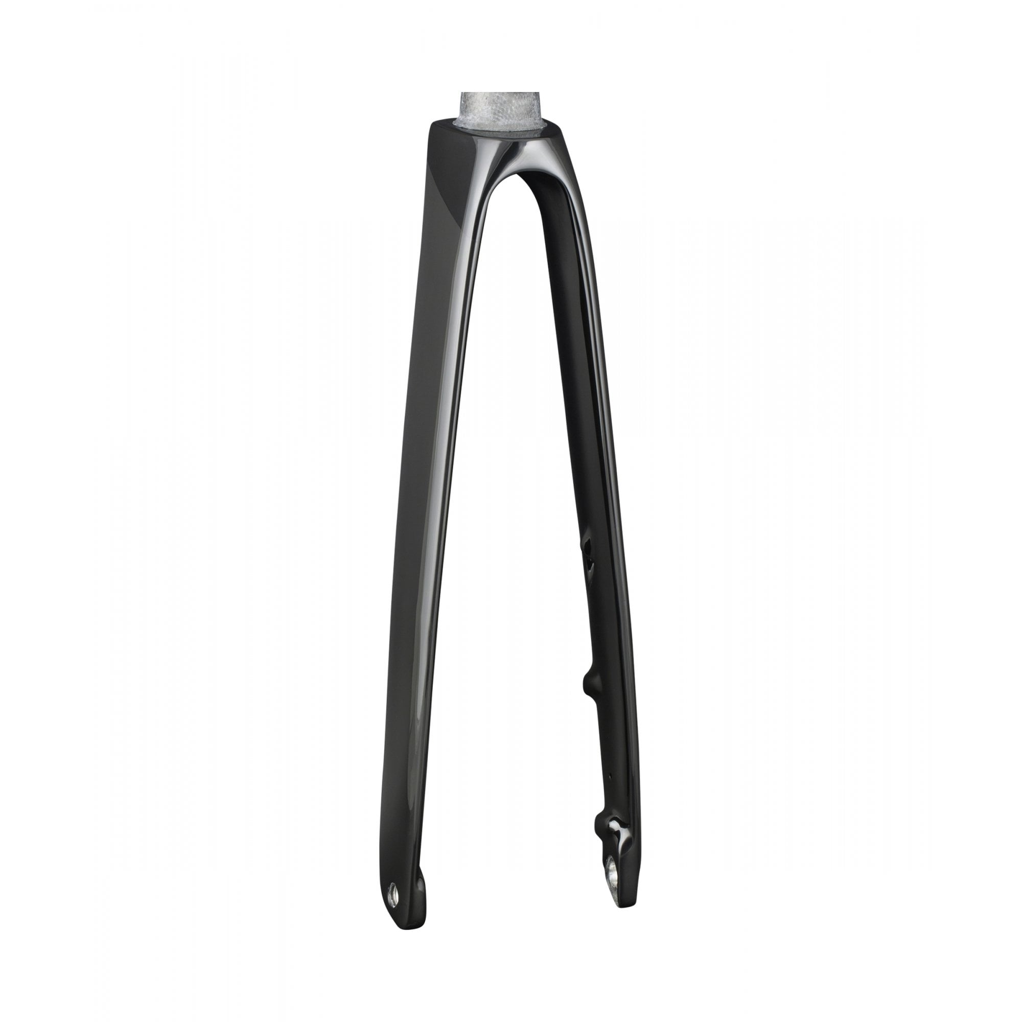 Trek Speed Concept SLR rigid fork for road bikes, showcasing precise steering and control, black component with sleek design.