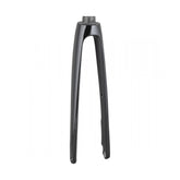 Trek Domane+ ALR road bike with Rigid Fork component for precise steering and control, featuring sleek Trek branding.