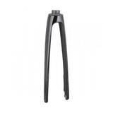 Trek Domane+ ALR road bike with Rigid Fork component for precise steering and control, featuring sleek Trek branding.